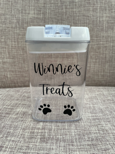 Personalised Dog Treat Jar, Dog Treat Storage, Cat Treat Jar, Cat Treat Storage, Storage For Dog Treats