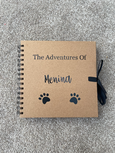 Personalised Dog Scrapbook, Dog Photo Album, New Puppy Gift, Cat Scrapbook