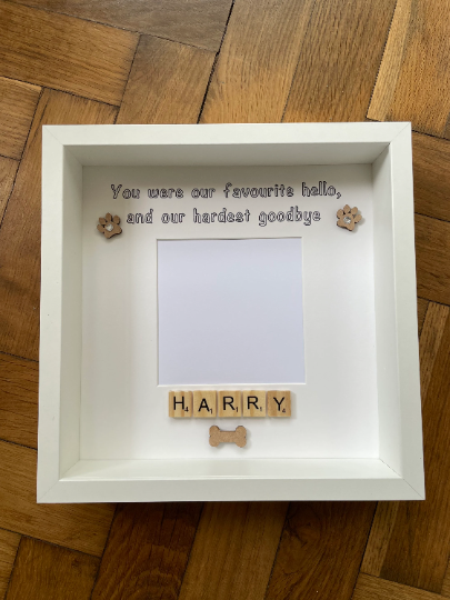 Personalised Dog Memorial Frame, Pet Memorial Gift, Cat Memorial Gift, Pet Loss Frame, Pet Loss Gift