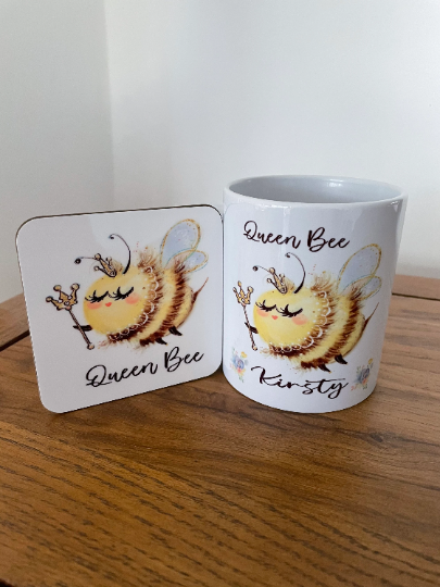 Queen Bee Mug Set, Queen Bee Mug, Queen Bee Gift