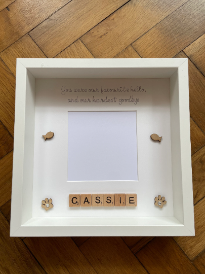 Personalised Cat Memorial Frame, Cat Memorial Gift, Cat Loss Gift