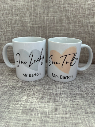Engagement Gift, Gift For Couple, Engagement Mug Set, Gift For Engagement