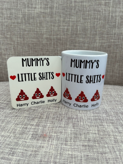 Mummy’s Little Shits Mug, Mummy Gift, Mum's Little Shits Mug