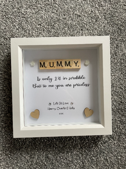 Mummy Scrabble Frame, Mummy Frame, Mummy Gift, Best Mummy Gift