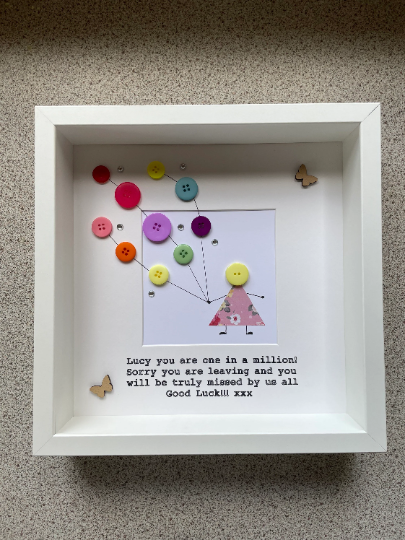 Personalised Leaving Gift, Leaving Gift For Women, Leaving Gift Frame, Leaving Present