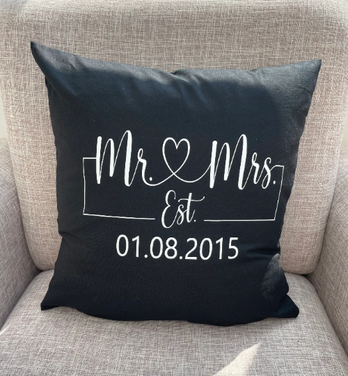 Wedding Day Cushion, Wedding Day Gift, Cushion Wedding Day Gift, Mr & Mrs Gift
