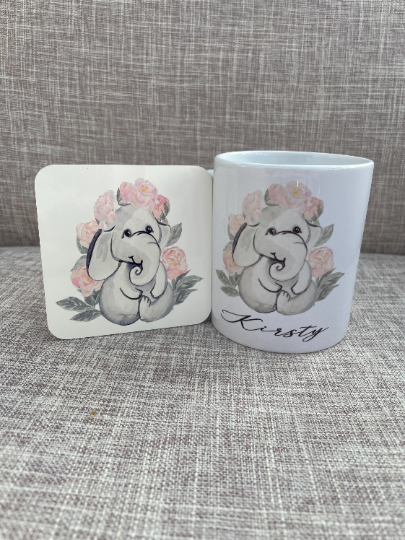 Elephant Mug, Elephant Gift, Name Mug, Gift For Birthday