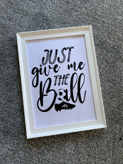 Football Prints, Kids Bedroom Print, Football Lover Gift