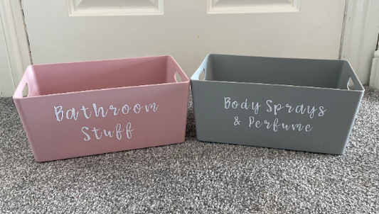 Storage Boxes, Cleaning Boxes, Personalised Storage Box, Storage, Organisation