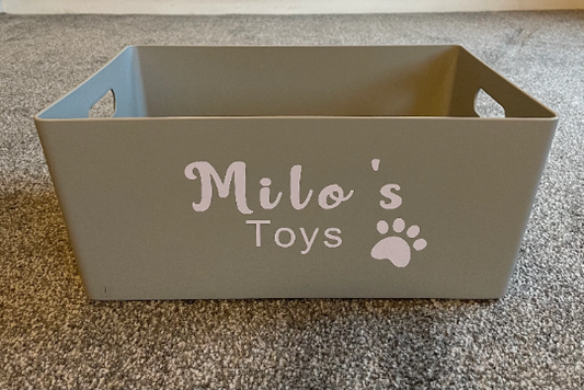 Personalised Dog Toy Box, Personalised Dog Toy Box