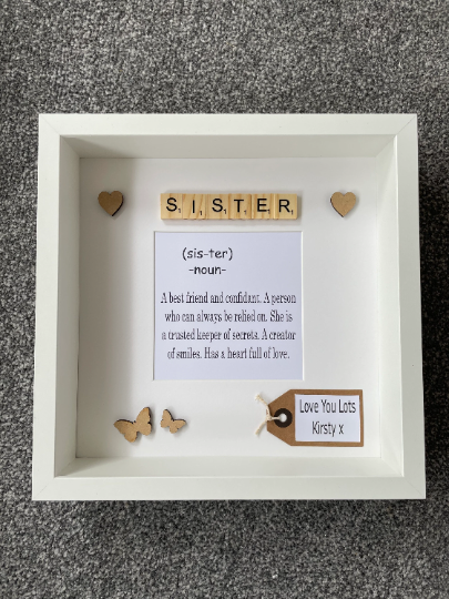 Sister Frame, Sister Gift, Gift For Sister, Birthday Gift, Gift For Her