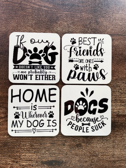 Dog Coasters, Dog Coaster, Dog Gift, Dog Lover Gift, Coasters, Dog Lover Gift