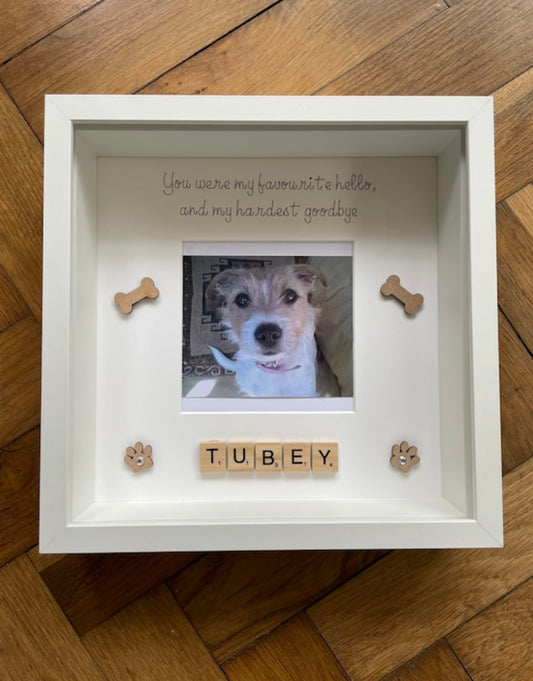 Personalised Dog Memorial Frame, Pet Memorial Frame, Pet Loss Gift, Pet Sympathy Gift